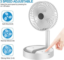 Load image into Gallery viewer, Powerful Rechargeable Table Fan
